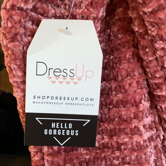 DressUp Mauve Pink Chenille Sweater - Picture 5 of 7